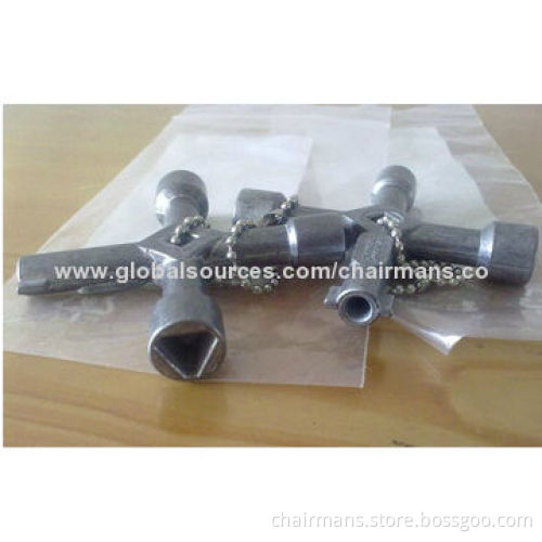 Multi-functional Key for Trains or Metro, USS 4 1203149, Made of Zinc Alloy